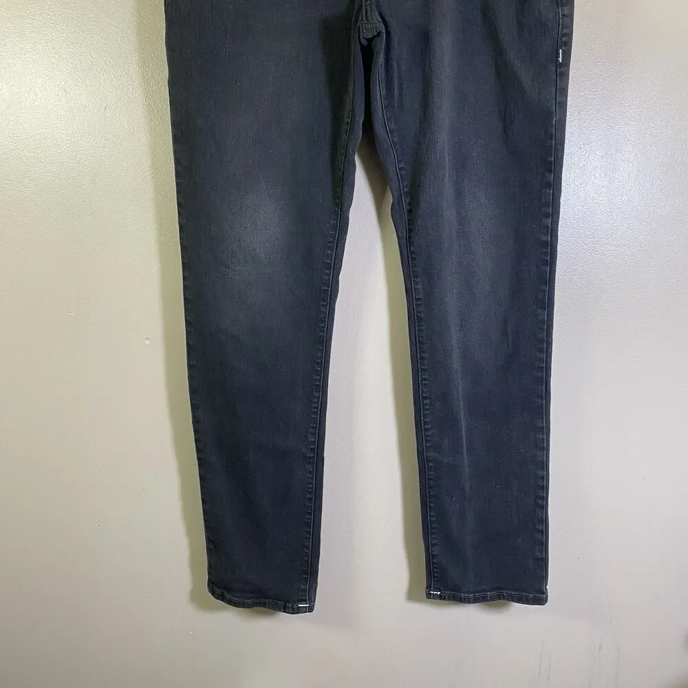 True Religion Jeans Size 34x32 Black Rocco Relaxed Skinny Pants Rock